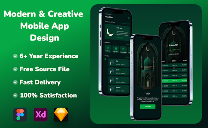 Do ui ux design for mobile app and website using figma by Akbarkhan948 ...