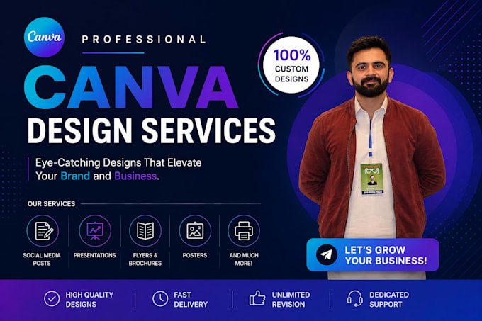 design professional canva templates for social media