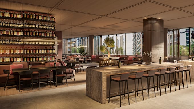 photorealistic rendering 3d for interiors and commercial spaces