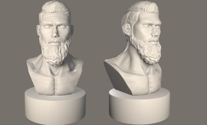 do 3d character model 3d head sculpt 3d model 3d printing in blender stl file
