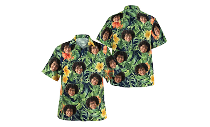 create personalized custom tropical hawaiian shirt