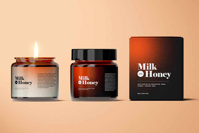 do candle logo, candle label, packaging product label design