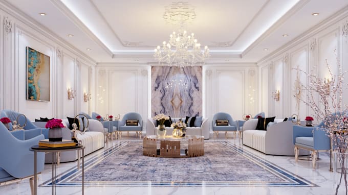 modernize 3d interior, exterior villa house,cgi rendering,modern facade, balcony