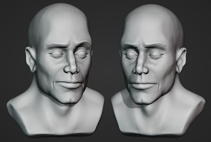 sculpt 3d head model head sculpt head bust 3d face stl files for 3d printing