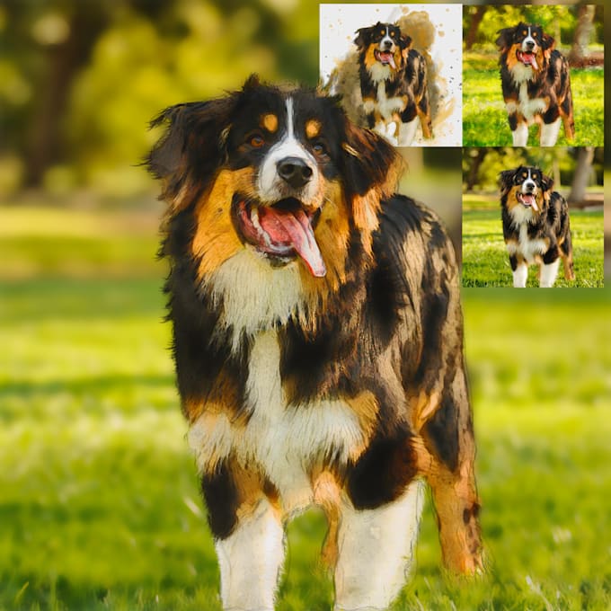 create digital watercolor illustration from any photo