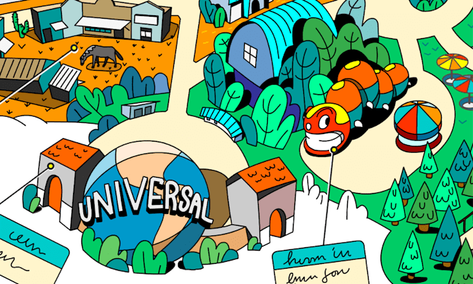 create a stunning theme park map or for your event