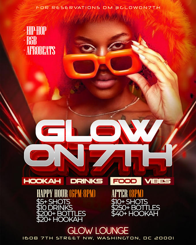 make clean and bold urban flyers for concerts and parties