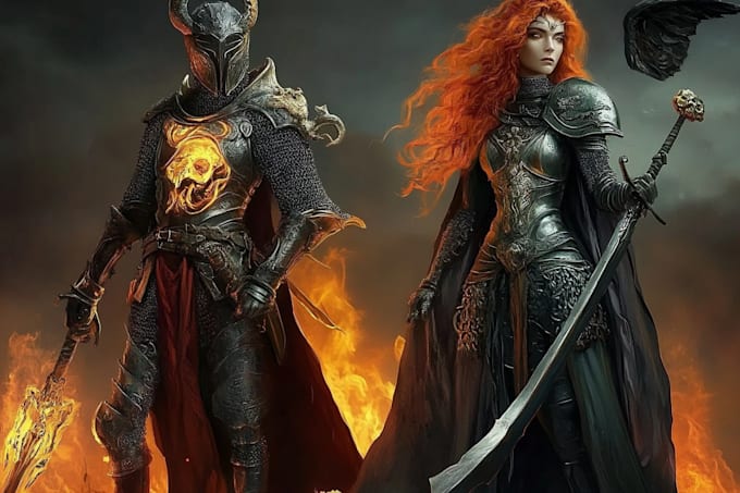 do illustration, concept art and character design, dnd art