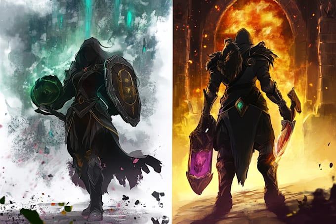 Draw character illustration for dnd fanart game art design by ...