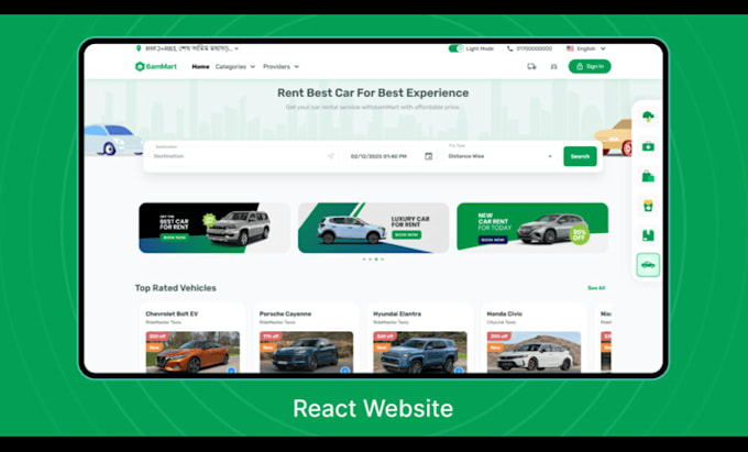 do seamless integration and customize 6ammart car rental addon
