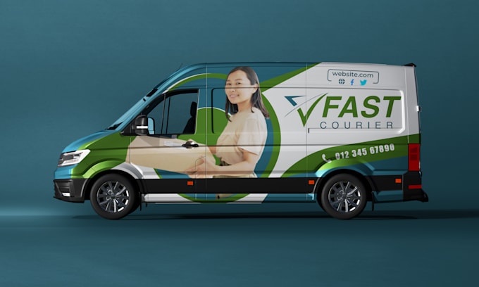 make print ready van wrap design for business