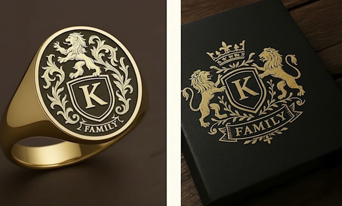 design a coat of arms custom heraldic family crest logo