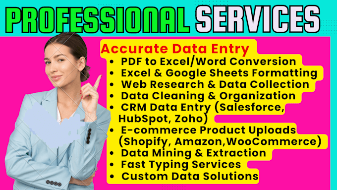 be your virtual assistant, data entry specialist, copy paste