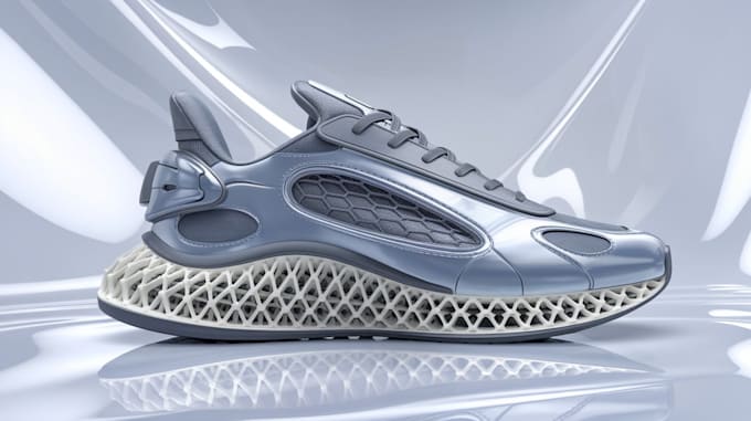 Design 3d printable shoes sneakers prototype and custom footwear
