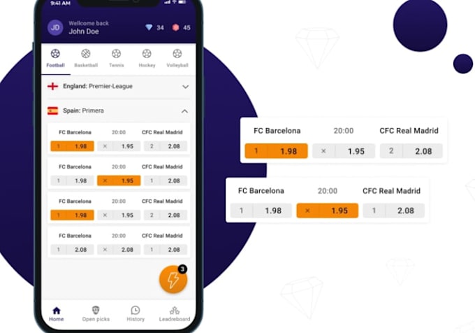 develop sportbet app fantasy sport app live score app