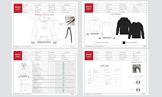 do clothing fashion tech pack design and technical drawing