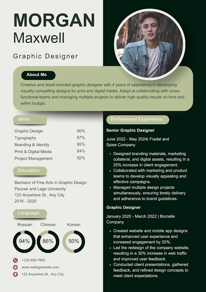 design a professional ats friendly resume