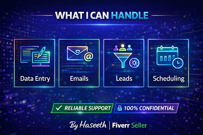 handle your daily tasks as a skilled virtual assistant