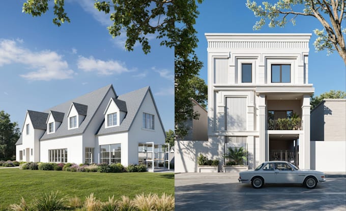 3d model and render your architecture visualization projects