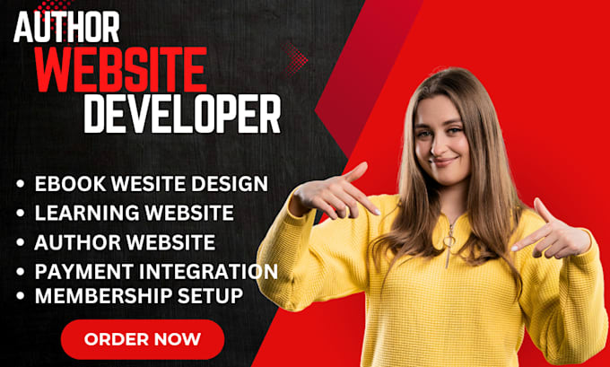 design author portfolio website, ebook website, ebook report, learning website