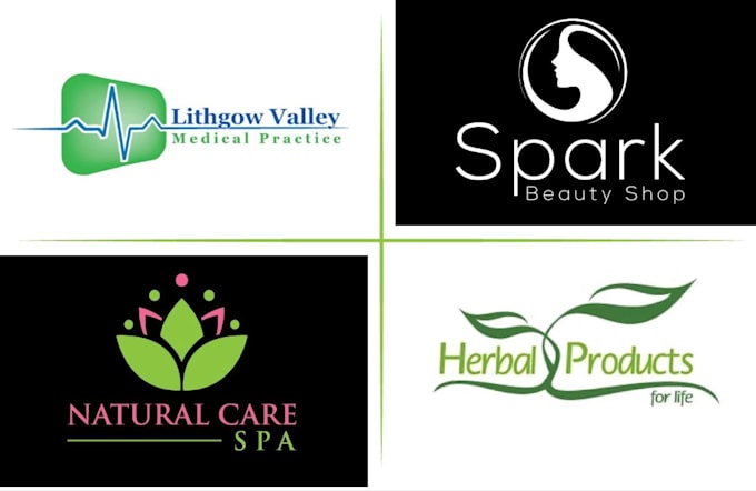 design cosmetics spa yoga health wellness beauty salon logo