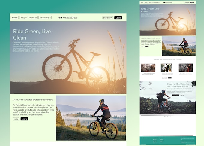 design a landing or homepage in figma