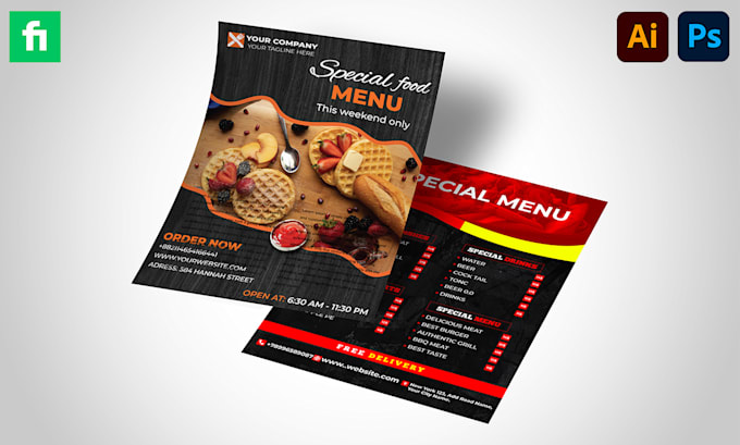 make a logistic flyer and brochure design in 6 hrs