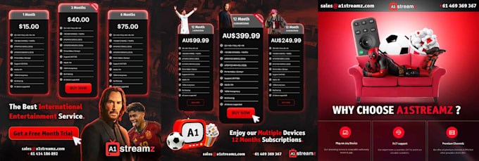 design an iptv logo or ad banner for your website or app