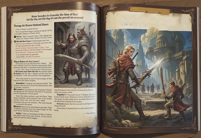 do a custom dnd character art, bring your hero to life