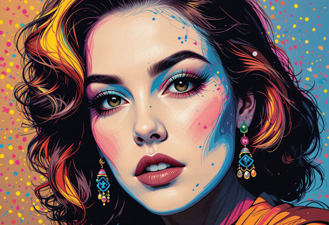 draw your photo into wpap pop art