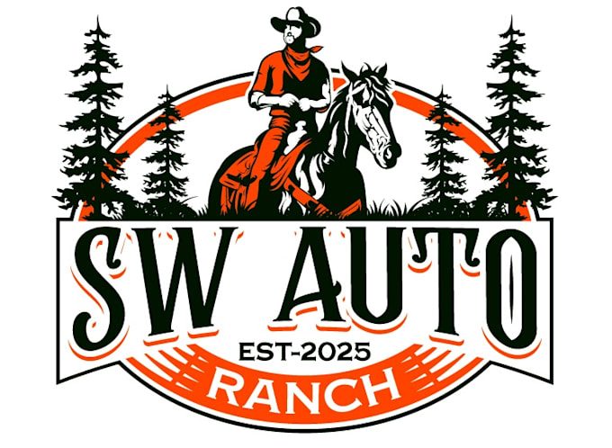 design modern horse ranch logo