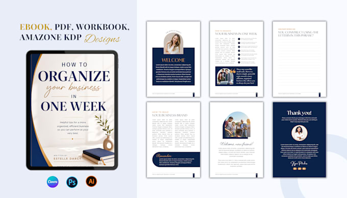 design PDF ebook design, workbook design, lead magnet design