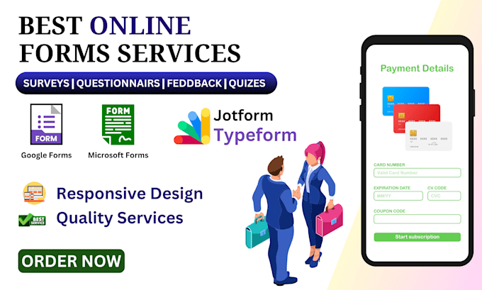 Create jot forms, type forms, serveys, cognito forms, business forms by ...