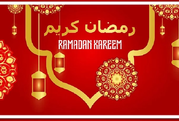 design ramadan mubarak greeting, eid mubarak post in 1 hr