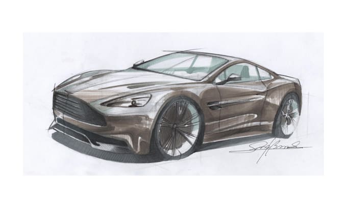 make a supercar drawing
