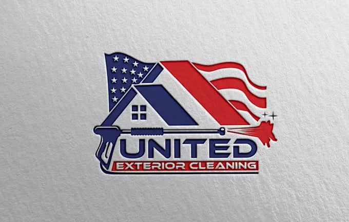 design classy simple equine training facility cleaning logo