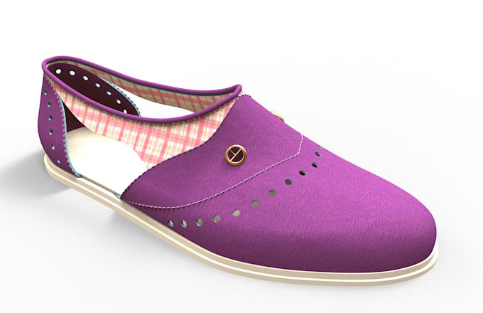 crate and rendering 3d shoes