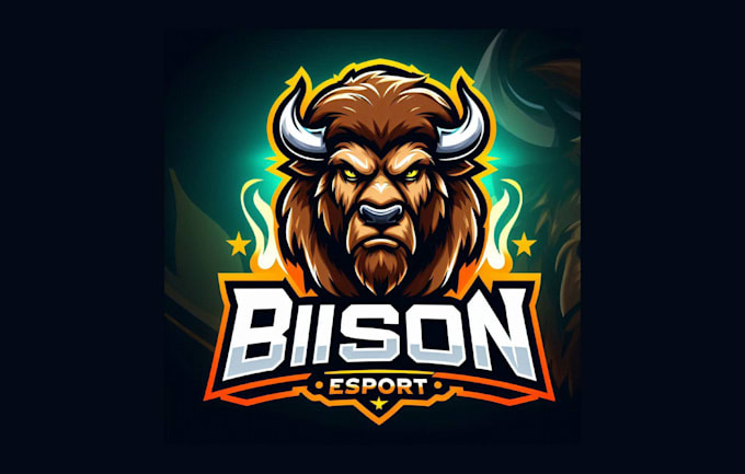 make high quality bison mascot logo for you in just two days