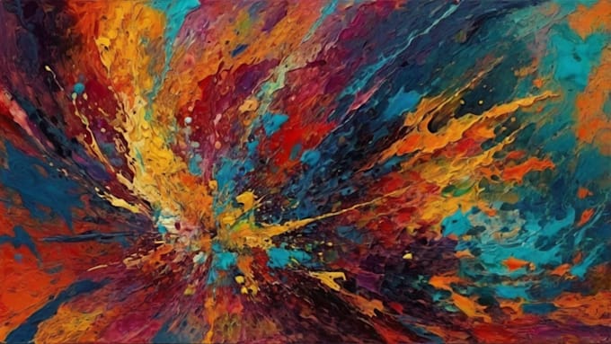 create a unique abstract art for you