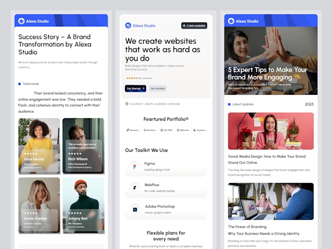 design a professional and responsive email template