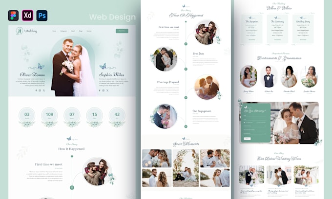 do  figma website design, website UI UX design, figma design, website