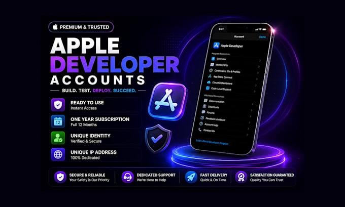 create apple developer account