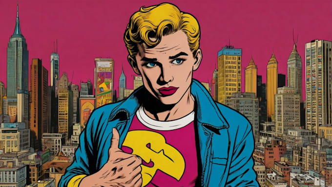 draw a pop art portrait