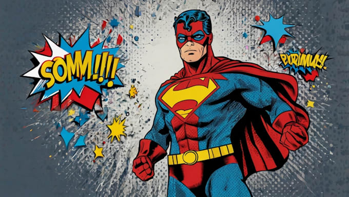 draw comic superhero pop art portraits