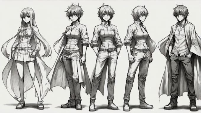 sketch your character concept or anything