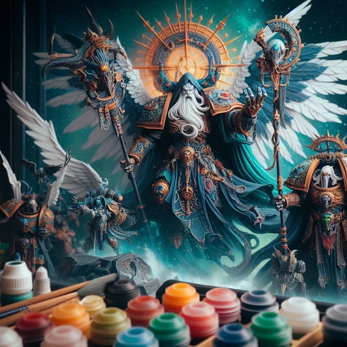 warhammer 40k table top miniature painter