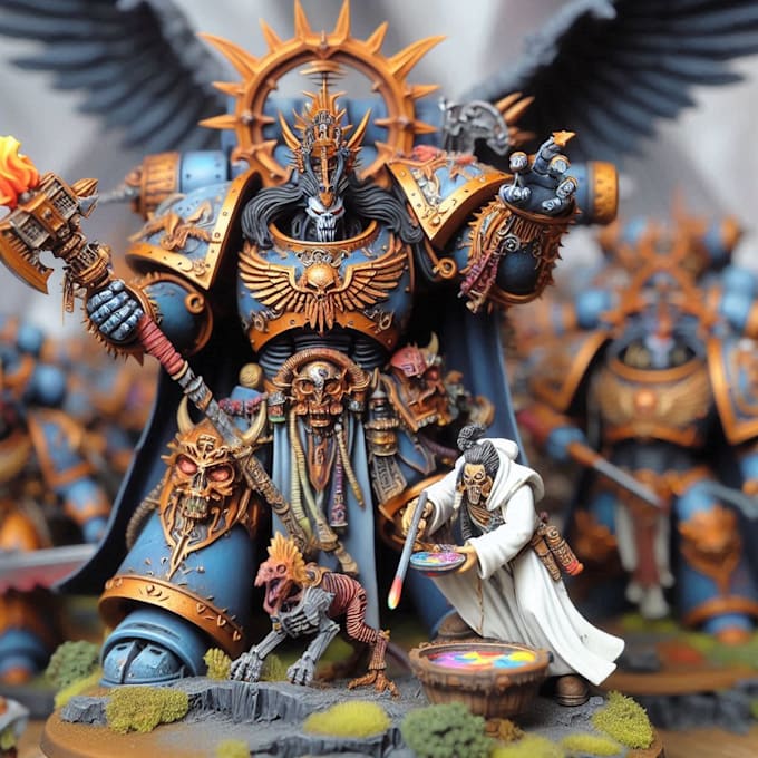 sculpt 40k warhammer miniature, statue, warhammer