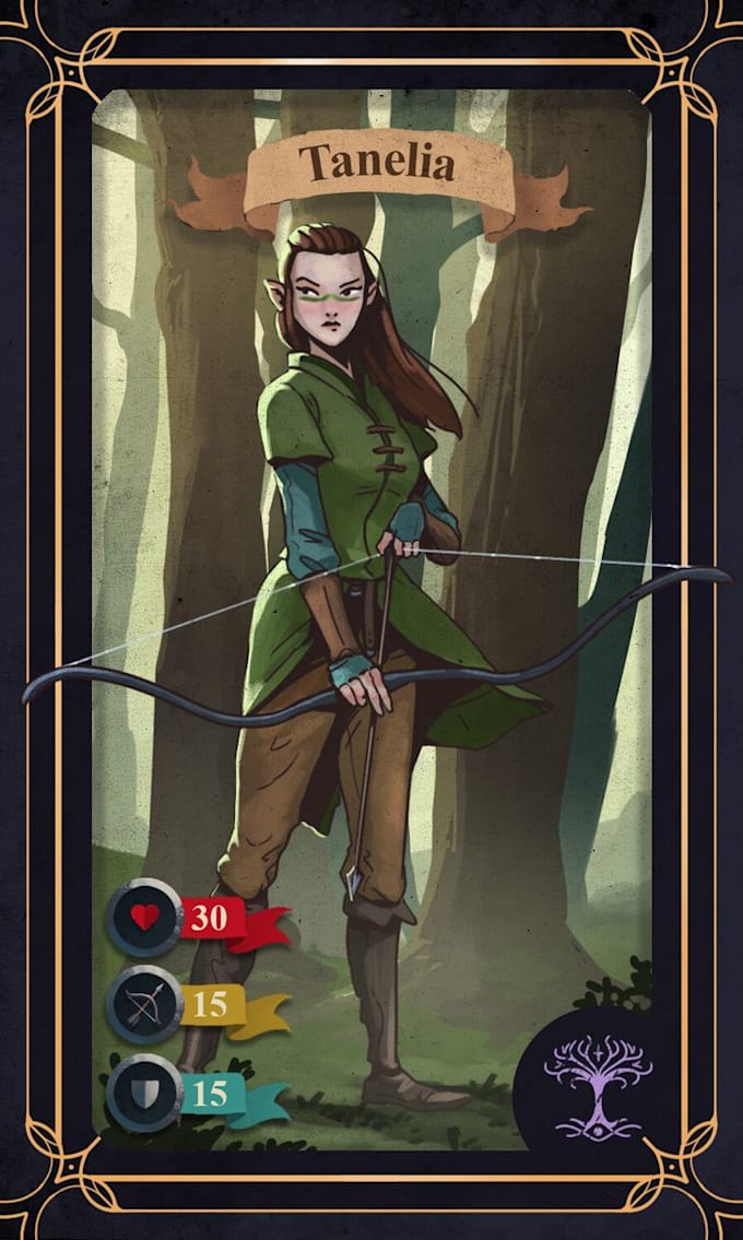 draw card game character develop 2d card game for mobile and pc tcg template