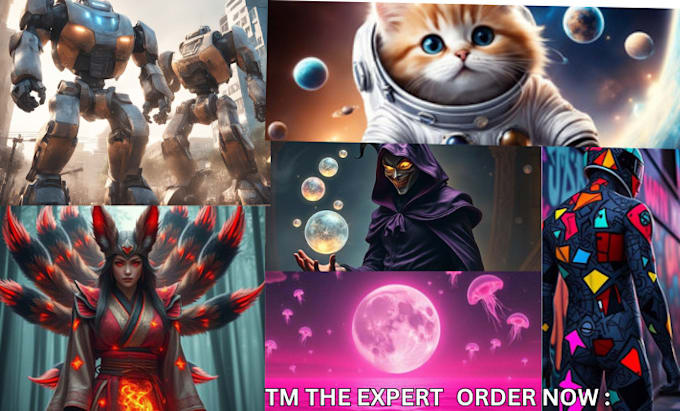 generate ai images in any style for you hyper realistic, anime and more