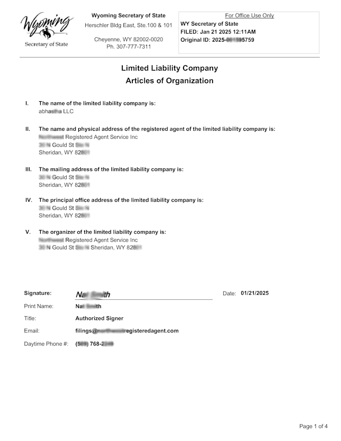 register US llc with ein for us and non us residents